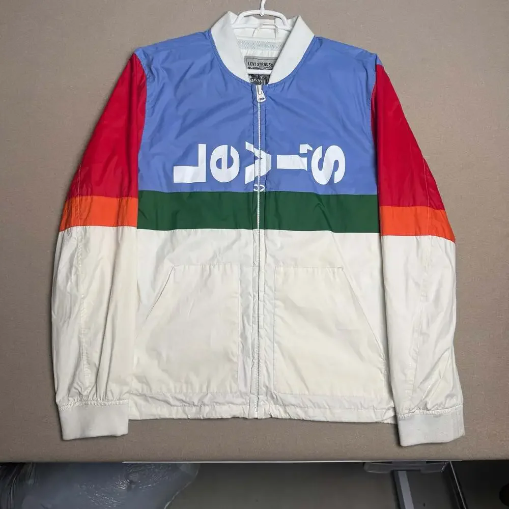 Levi's Color Block Lightweight Full-Zip Windbreaker Jacket